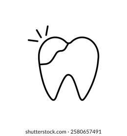 Cavities icon Vector logo set flat