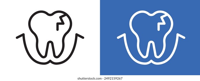 Cavidades logo signo conjunto contorno de Vector