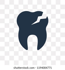 Cavities vector icon isolated on transparent background, Cavities transparency concept can be used web and mobile