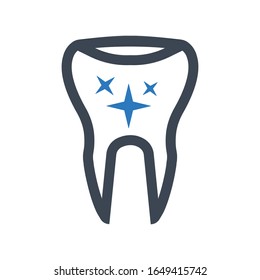 Cavity icon, Dental filling symbol for your web site , logo, app, UI design