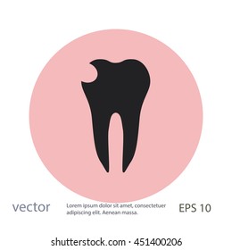 Cavity icon, vector design element