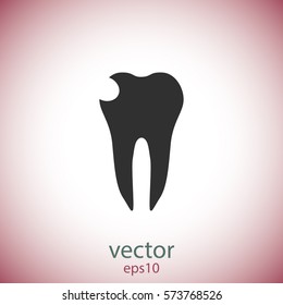 Cavity icon, vector design element