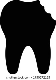 icono plano de glifo de vector de cavidad