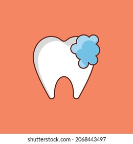 cavity Vector illustration on a transparent background. Premium quality symbols.Vector line flat color icon for concept and graphic design.