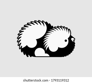 Cavy icon. guinea pig cartoon. vector illustration