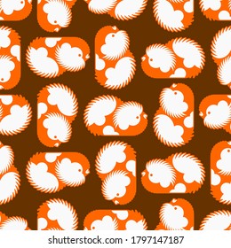 Cavy pattern seamless. guinea pig background. Baby fabric texture