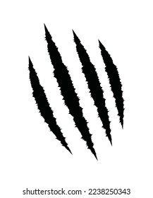 Caw Marks Animals. Claws scratching Vector