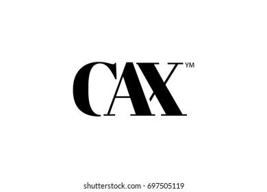 CAX Logo Branding Letter. Vector graphic design. Useful as app icon, alphabet combination, clip-art, and etc.