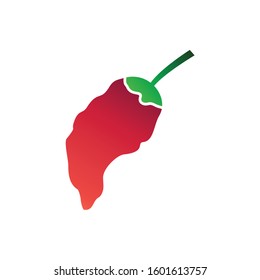 Cayenne pepper logo, chili logo template symbol vector icon, hot chili