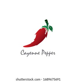 Cayenne Pepper logo creative inspiration vector design 