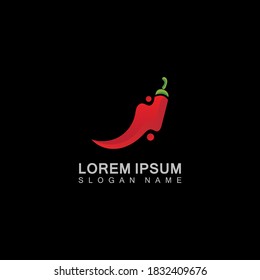 Cayenne Pepper logo creative inspiration vector design 