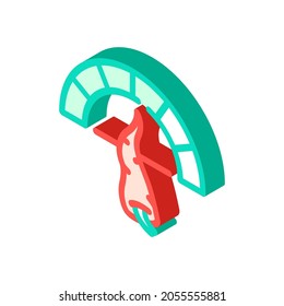 cayenne pepper spicy scale isometric icon vector. cayenne pepper spicy scale sign. isolated symbol illustration