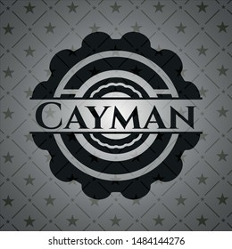 Cayman dark icon or emblem. Vector Illustration. Detailed.