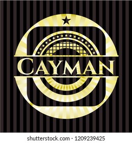 Cayman golden emblem