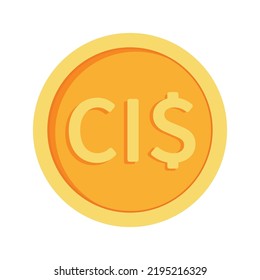 Cayman Island Dollar Coins icon Cayman Island money currency clipart in vector money free download for business, finance, web site interface, infographic decoration elements vector illustration