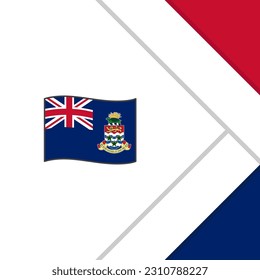 Cayman Islands Flag Abstract Background Design Template. Cayman Islands Independence Day Banner Social Media Post. Cayman Islands Cartoon