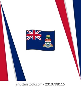 Cayman Islands Flag Abstract Background Design Template. Cayman Islands Independence Day Banner Social Media Post. Cayman Islands Flag