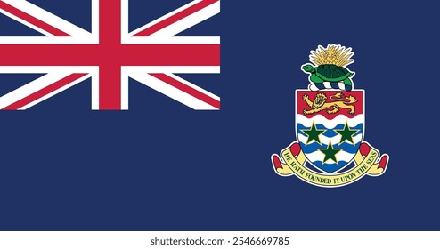 Cayman Islands Flag Illustration Premium Quality High Resolution 300DPI