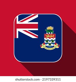 Cayman Islands flag, official colors. Vector illustration.