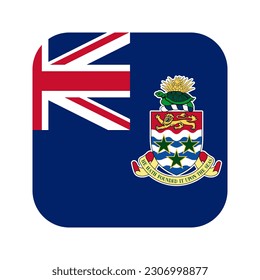 Cayman Islands flag simple illustration for independence day or election