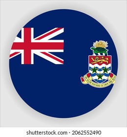 Cayman Islands Flat Rounded Country Flag Icon