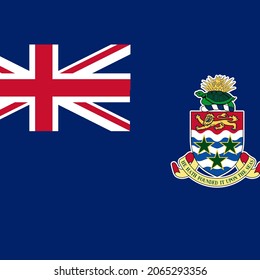 Cayman Islands Flat Square Country Flag Icon