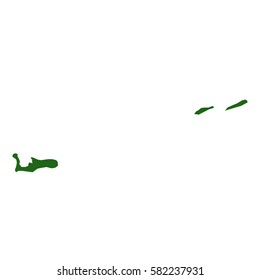 cayman Islands green map
