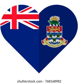 Cayman Islands heart flag