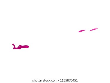 Cayman Islands Map - Abstract geometric rumpled triangular low poly style gradient graphic on white background , line dots polygonal design for your . Vector illustration