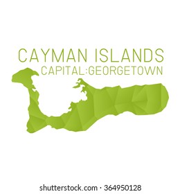 Cayman Islands map geometric background texture