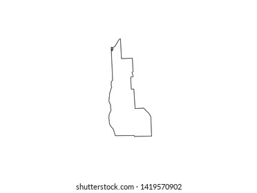 Cayuga County Outline Map New York Region