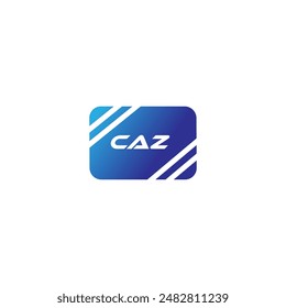 CAZ, Abstract initial monogram letter alphabet logo design. An eye-catching and stylish letter CAZ initial logo design that showcases simplicity at its finest.
