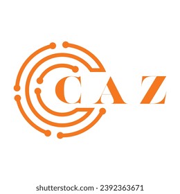 CAZ letter design. CAZ letter technology logo design on white background. CAZ Monogram logo design for entrepreneur and business