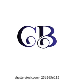 cb abstract alphabet vector icon design monogram, initial letters logo emblem