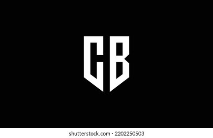 CB Abstract initial monogram letter alphabet logo design