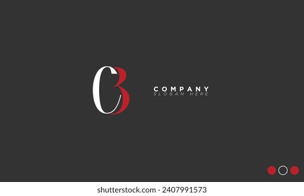 CB Alphabet letters Initials Monogram logo BC, C and B