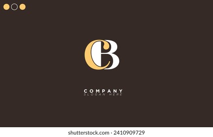 CB Alphabet letters Initials Monogram logo BC, C and B