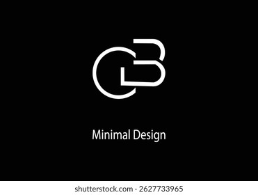 CB-Alphabet Logo-Design, anfängliche CB, CB minimalistische Logo-Design, Illustration,