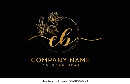 CB B C Initial Signature Logo Template Vektor