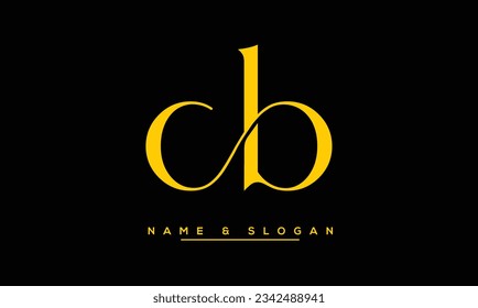 CB,  BC  Abstract  Letters   Logo  Monogram