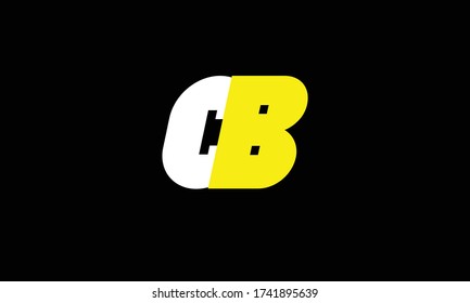 plantilla de monograma del logotipo del vector abstracto BC CB