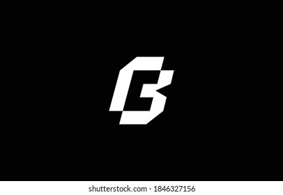 Diseño del logotipo BC B con fondo. Letra de icono del monograma creativo mínimo basado en el inicio. Diseño vectorial de alfabeto lujoso moderno
