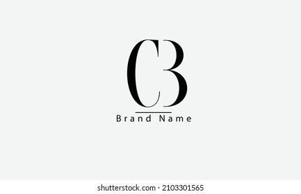 plantilla de diseño de logotipo de vector abstracto BC C B CB