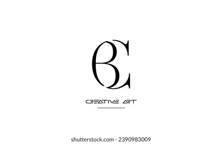 CB, BC, C, B abstract letters logo monogram