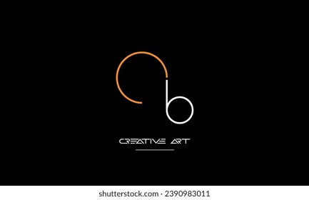 CB, BC, C, B abstract letters logo monogram