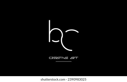 Logo für abstrakte Buchstaben CB, BC, C, B