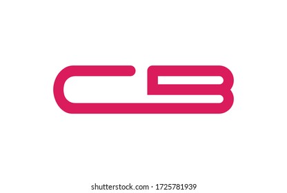 CB or BC Letter Initial Logo Design, Vector Template