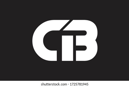 Diseño de logotipo inicial de carta CB o BC, plantilla de vector