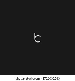 logotipo de letras CB o BC con un tipo de letra mínimo único