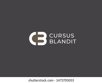 CB or BC. Monogram of Two letters C&B. Luxury, simple, minimal and elegant CB logo design. Vector illustration template.
